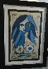 Blue 2011 - Huge 41x56 Limited Edition Print by Romero Britto - 1