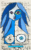 Blue 2011 - Huge 41x56 Limited Edition Print by Romero Britto - 0