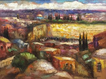 Old City 41x51 Huge Original Painting - Slava Brodinsky Old City 41x51 Huge Original Painting - Slava Brodinsky