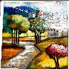 A Walk in the Village AP Embellished Limited Edition Print by Slava Brodinsky - 1