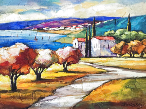 Grandpas Place 2006 26x30 - Oil on Canvas Original Painting - Slava Brodinsky