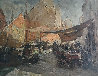 Venice Canal Scene 1930 16x19 Original Painting by Angelo Brombo - 0