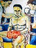 Boxer 59x45 Huge Original Painting by Juan Carlos Bronstein - 0