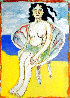 Woman Seated on a Shell 40x30 Original Painting by Juan Carlos Bronstein - 0