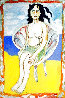 Woman Seated on a Shell 40x30 Original Painting by Juan Carlos Bronstein - 3