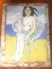 Woman Seated on a Shell 40x30 Original Painting by Juan Carlos Bronstein - 5