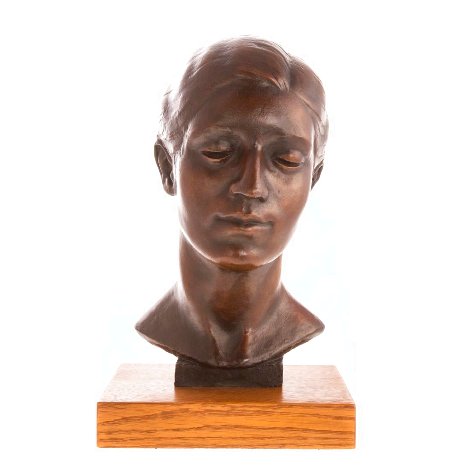 Yetta - Unique Bronze Sculpture 1933 12 in Sculpture - Joe Brown