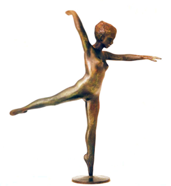 Ballerina Bronze Unique Sculpture 1965 33 in Sculpture by Joe Brown