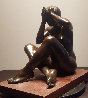 Seated Nude #1 Bronze Sculpture 1946 13 in Sculpture by Joe Brown - 3