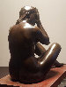 Seated Nude #1 Bronze Sculpture 1946 13 in Sculpture by Joe Brown - 4