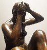 Seated Nude #1 Bronze Sculpture 1946 13 in Sculpture by Joe Brown - 5