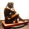 Seated Nude #1 Bronze Sculpture 1946 13 in Sculpture by Joe Brown - 1