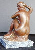 Seated Nude #2 - Martha Bronze Sculpture 1953 8 in Sculpture by Joe Brown - 3