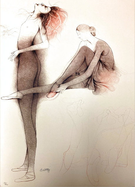 Untitled Ballerinas 1980 Limited Edition Print by Bruno Bruni