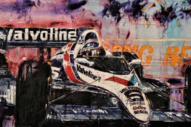 Long Beach Grand Prix 1990 48x84 - Huge Mural Size - California Original Painting by Michael Bryan