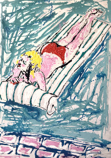 Untitled Portrait of a Woman 1986 48x36 Super Huge Original Painting - Michael Bryan Untitled Portrait of a Woman 1986 48x36 Super Huge Original Painting - Michael Bryan