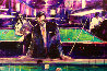 Pool Player 1999 24x36 Original Painting by Michael Bryan - 0