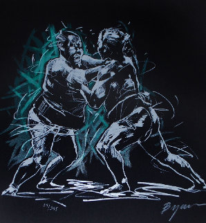 Sumo Wrestling 1994 Limited Edition Print - Michael Bryan Sumo Wrestling 1994 Limited Edition Print - Michael Bryan