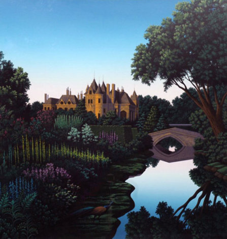 Morning on the Cher 1990 Limited Edition Print - Jim Buckels