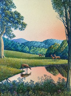 Carmel Valley 2000 16x14 Original Painting - Jim Buckels Carmel Valley 2000 16x14 Original Painting - Jim Buckels