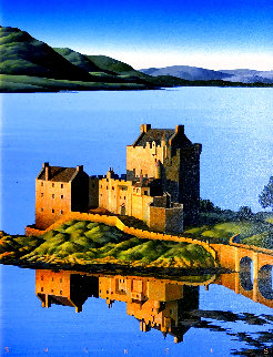 Castle Eilean Donan 2001 16x14 Original Painting - Jim Buckels