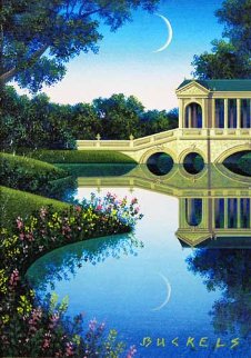 Study: The Bridge at Stourhead 6x4 Original Painting - Jim Buckels Study: The Bridge at Stourhead 6x4 Original Painting - Jim Buckels
