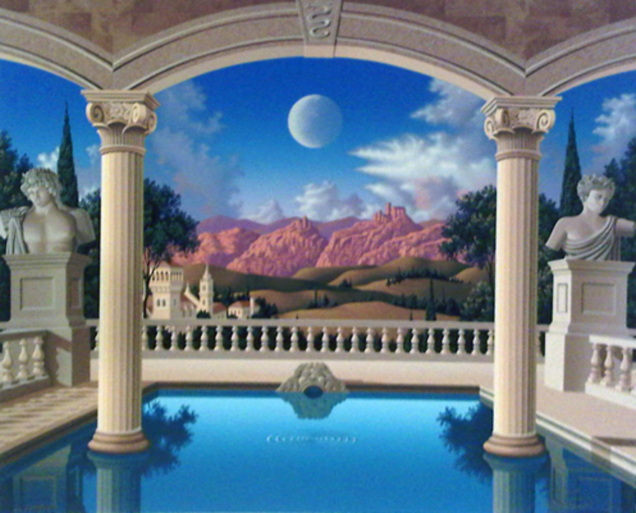 Villa Visconti 1995 Limited Edition Print by Jim Buckels Villa Visconti 1995 Limited Edition Print by Jim Buckels