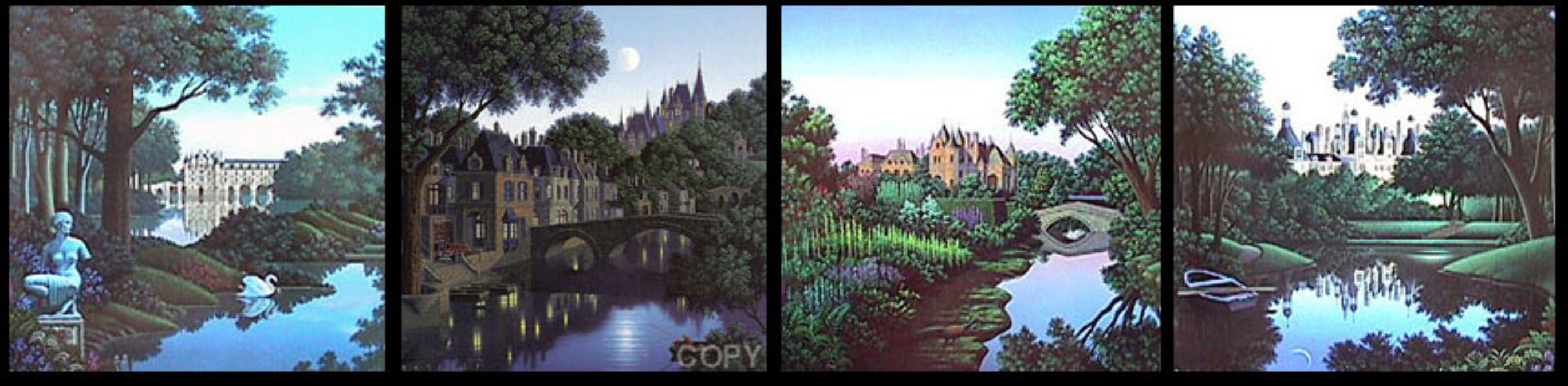 Son Et Lumiere Folio Suite of 4 Limited Edition Print by Jim Buckels Son Et Lumiere Folio Suite of 4 Limited Edition Print by Jim Buckels