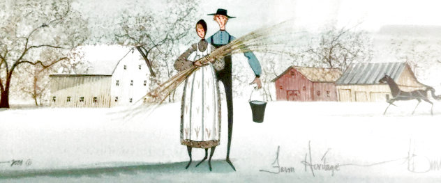 Farm Heritage 2000 Limited Edition Print by Pat Buckley Moss Farm Heritage 2000 Limited Edition Print by Pat Buckley Moss