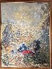 Untitled Painting 1960 40x32 - Huge - Early Original Painting by Guy Buffet - 1