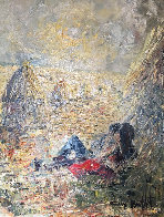 Untitled Painting  Early Early1960 40x32  Huge Early Original Painting by Guy Buffet - 0