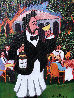 Champagne At La Cascade 2003 22x19 Original Painting by Guy Buffet - 0