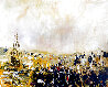 Untitled Military Painting 1960 43x54 - Huge - Early - Brittainy, France, Great Britain Original Painting by Guy Buffet - 0