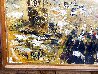 Untitled Military Painting 1960 43x54 - Huge - Early - Brittainy, France, Great Britain Original Painting by Guy Buffet - 2