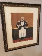 Epicurean Suite of 4, and an Original Drawing 'Soup and Cucaracha' 1996 21x18 w Remarque Limited Edition Print by Guy Buffet - 11 Epicurean Suite of 4, and an Original Drawing 'Soup and Cucaracha' 1996 21x18 w Remarque Limited Edition Print by Guy Buffet - 11