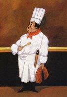 Chef Albert Limited Edition Print by Guy Buffet - 0 Chef Albert Limited Edition Print by Guy Buffet - 0