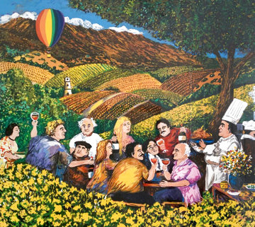 Napa Valley Mustard Festival 2001 Limited Edition Print - Guy Buffet Napa Valley Mustard Festival 2001 Limited Edition Print - Guy Buffet