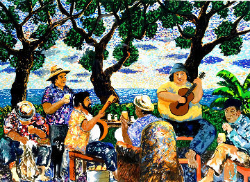 Pau Hana AP Aka Happy Hour Limited Edition Print - Guy Buffet Pau Hana AP Aka Happy Hour Limited Edition Print - Guy Buffet