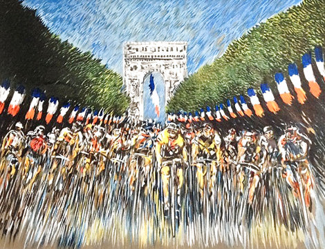 Finish Line 2000 Tour de France - Paris Limited Edition Print - Guy Buffet