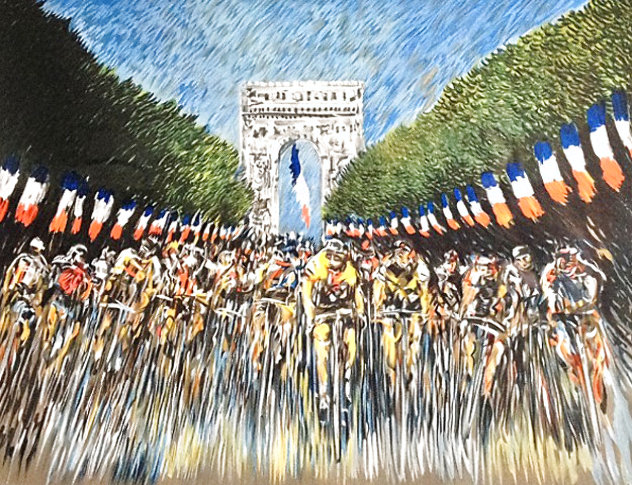 Finish Line 2000 Tour de France - Paris Limited Edition Print by Guy Buffet
