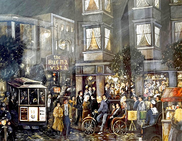 Beach and Hyde 1999 w/ Remarque - San Francisco - Buena Vista Limited Edition Print - Guy Buffet Beach and Hyde 1999 w/ Remarque - San Francisco - Buena Vista Limited Edition Print - Guy Buffet