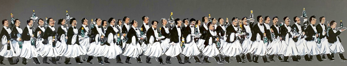 Liza's Wedding 2004 - Huge - Framed  57x22 Limited Edition Print by Guy Buffet