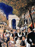 Champs Elysees - Huge - France - 52x42 Limited Edition Print by Guy Buffet - 0