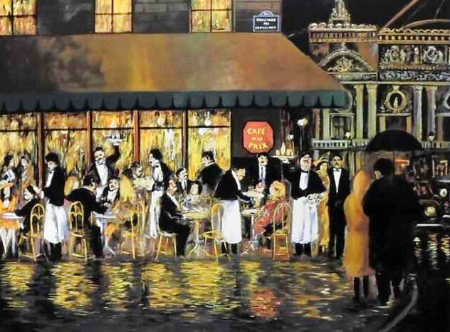 Cafe de la Paix 1999 - Huge - Paris, France 37x46 by Guy Buffet