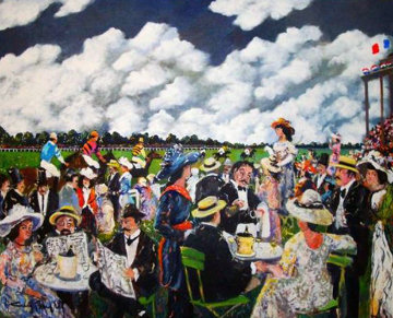 Grand Prix 1986 49x50 Huge Original Painting - Guy Buffet Grand Prix 1986 49x50 Huge Original Painting - Guy Buffet