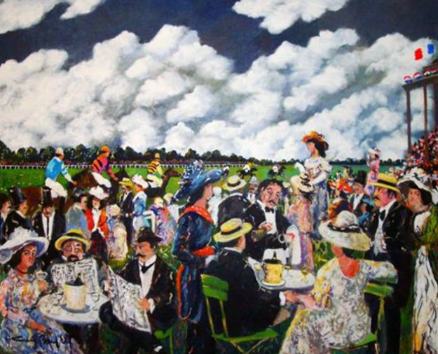 Grand Prix 1986 49x50 Original Painting by Guy Buffet Grand Prix 1986 49x50 Original Painting by Guy Buffet