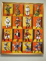 Spoleto Italy 2001 41x35 Original Painting by Guy Buffet - 3 Spoleto Italy 2001 41x35 Original Painting by Guy Buffet - 3