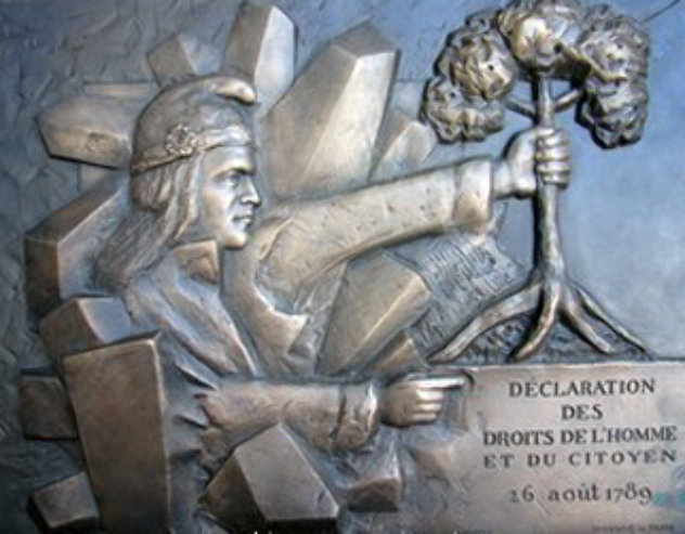 Declaration Des Droits De l'Homme Bronze Sculpture 18 in Sculpture by Guy Buffet