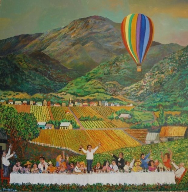 Napa Valley 1981 40x40 Original Painting by Guy Buffet