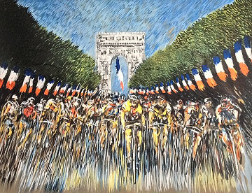 Finish Line 2000 Tour de France Limited Edition Print - Guy Buffet Finish Line 2000 Tour de France Limited Edition Print - Guy Buffet